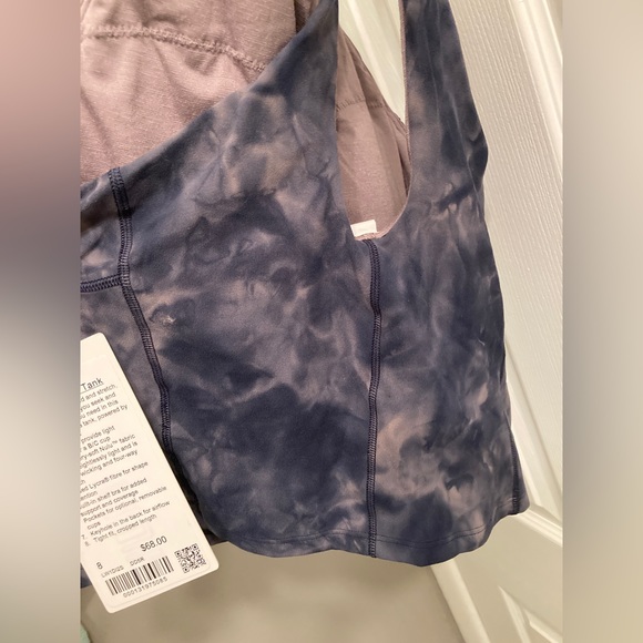 Lululemon Key to Balance Tank sz 8 - Diamond Dye Lunar Rock True Navy - Picture 2 of 3